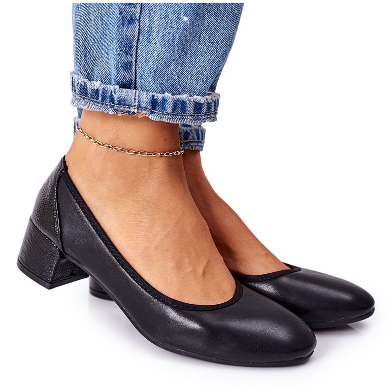 S.Barski Sapatos de couro S. Barski 20-L1 Preto