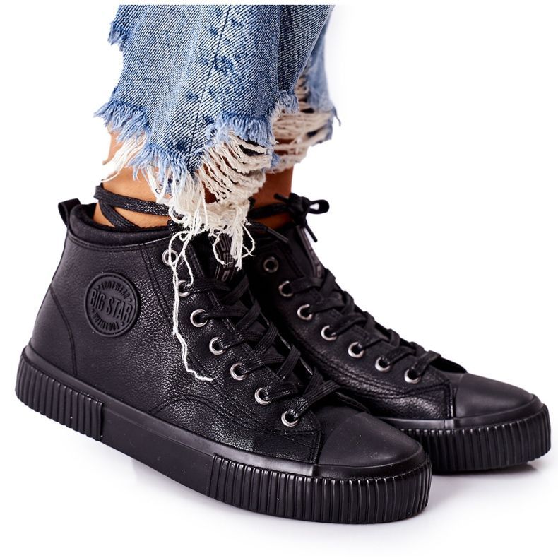 Tênis de alto isolamento Big Star II274157 Preto