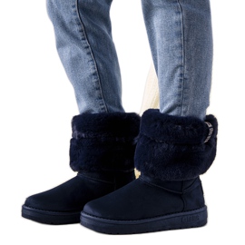 Botas de neve Big Star azul marinho Drave para mulheres azul-marinho
