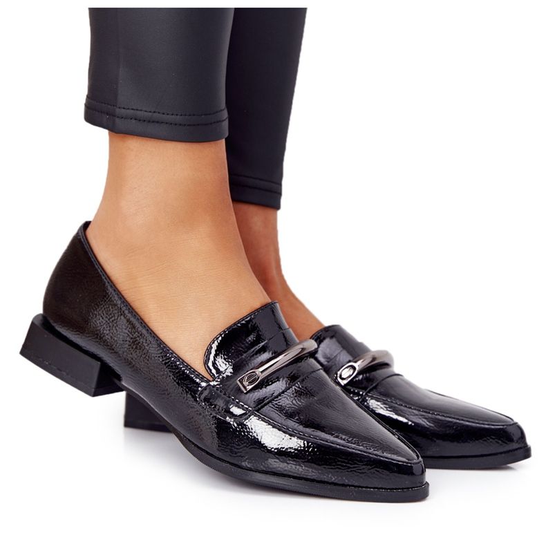 S.Barski Elegant Mocassins S. Barski Premium Lacquered Black preto