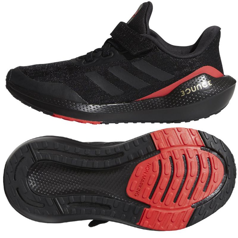 Tênis de corrida Adidas EQ21 Run El K Jr GZ5399 preto