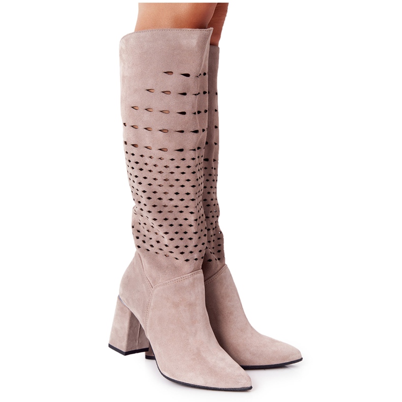 Lewski Shoes Botas Abertas Sapatos Lewski 2847 / B Beżowe bege