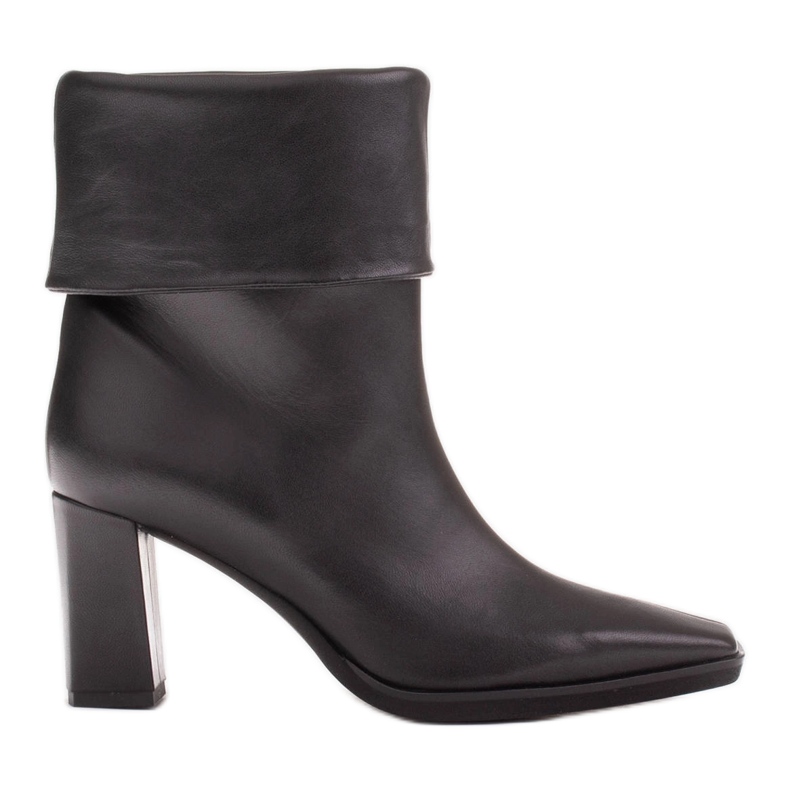 Marco Shoes Botas Loren elegantes com gola enrolada preto