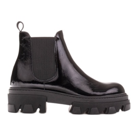 Marco Shoes Botas Serena Chelsea com sola grossa preto