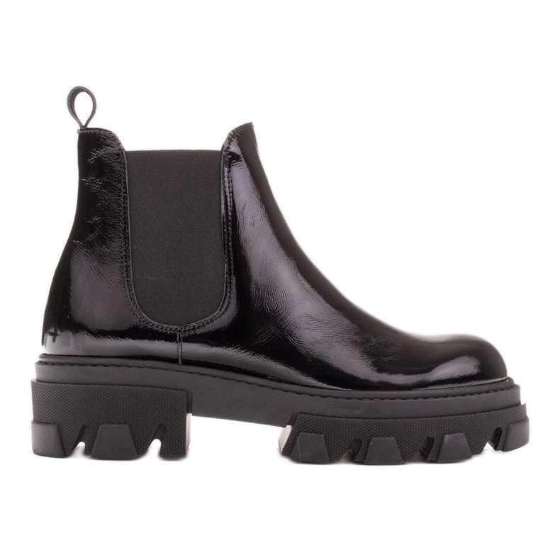 Marco Shoes Botas Serena Chelsea com sola grossa preto