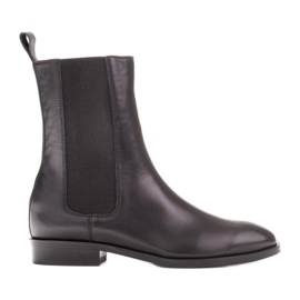 Marco Shoes Botas Sofi Chelsea com borracha na parte superior preto