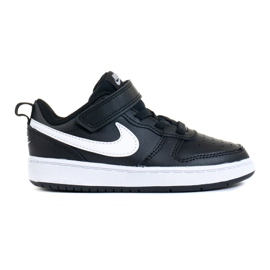 Sapatos NIke Court Borough Low 2 (TDV) Jr BQ5453-002 preto Sapatos NIke Court Borough Low 2 (TDV) Jr BQ5453-002 preto