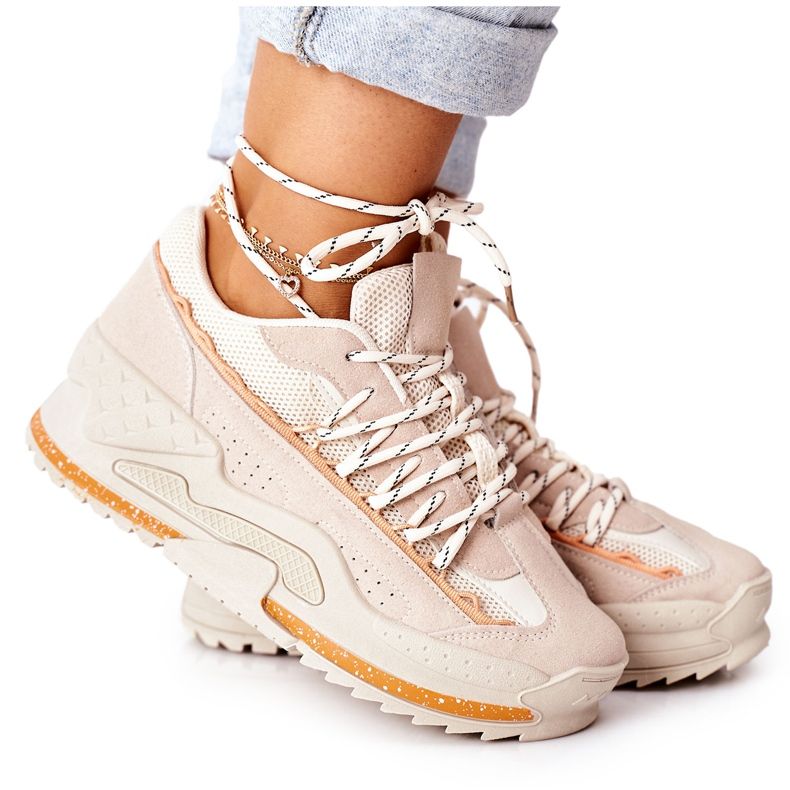 PS1 Calçados esportivos femininos tênis Beige Aland bege