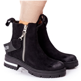 PS1 Botas pretas cortona pretas quentes com zíper preto PS1 Botas pretas cortona pretas quentes com zíper preto