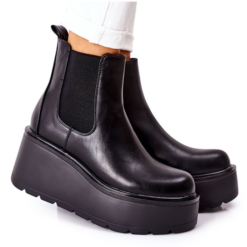 PB1 Botas pretas quentes da Montiano preto
