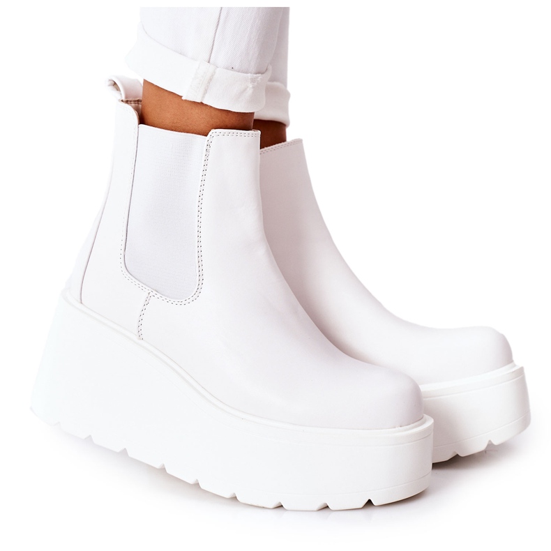 PB1 Botas isoladas brancas Montiano branco