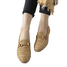 Mocassins de camelo com fivela Leone castanho Mocassins de camelo com fivela Leone castanho