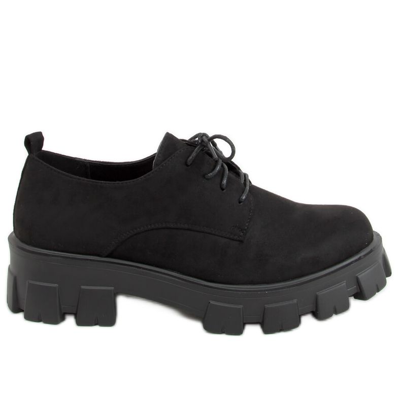 Mocassins pretos com sola grossa 8363 Black