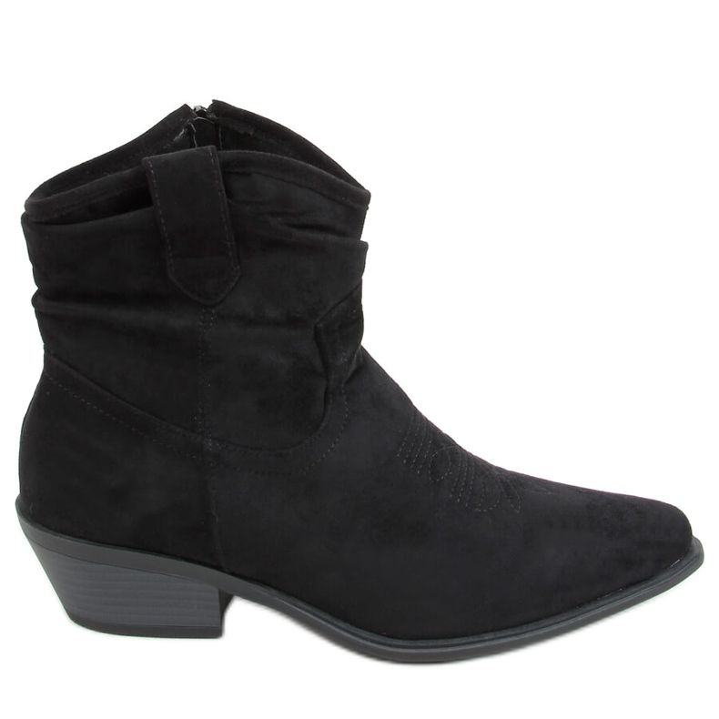 Botas de cowboy pretas para mulheres pretas 99-65 preto