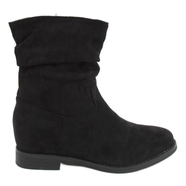 Botas pretas com salto oculto D7568 Pretas preto Botas pretas com salto oculto D7568 Pretas preto