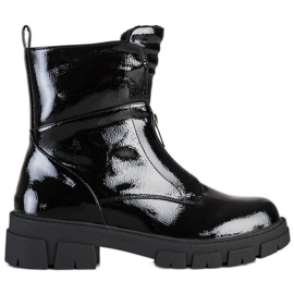 Sacos com zíper S. Barski lacados preto Sacos com zíper S. Barski lacados preto