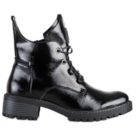 Botas pretas confortáveis ​​VINCEZA preto