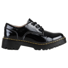 Filippo Sapatos de couro com atacadores preto Filippo Sapatos de couro com atacadores preto