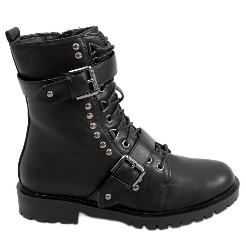 Botas militares pretas B063-11 pretas preto