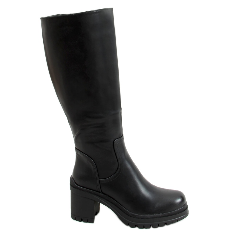 Botas pretas de salto alto 8998-15 pretas preto