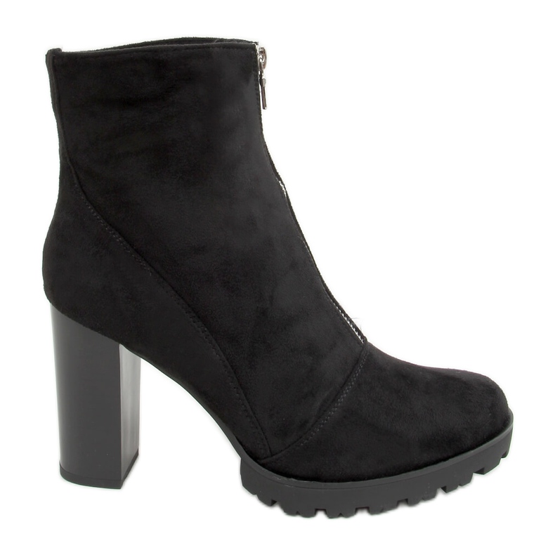 Botas pretas de salto largo pretas 688-A40 pretas preto