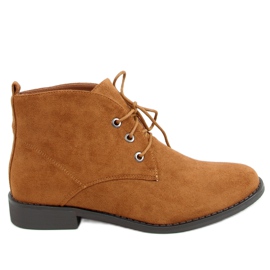 Sapatos de amarrar camelo 8321 Camel marrom