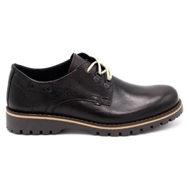 Olivier Calçados masculinos botins de couro de 812 MP kabir marrom preto
