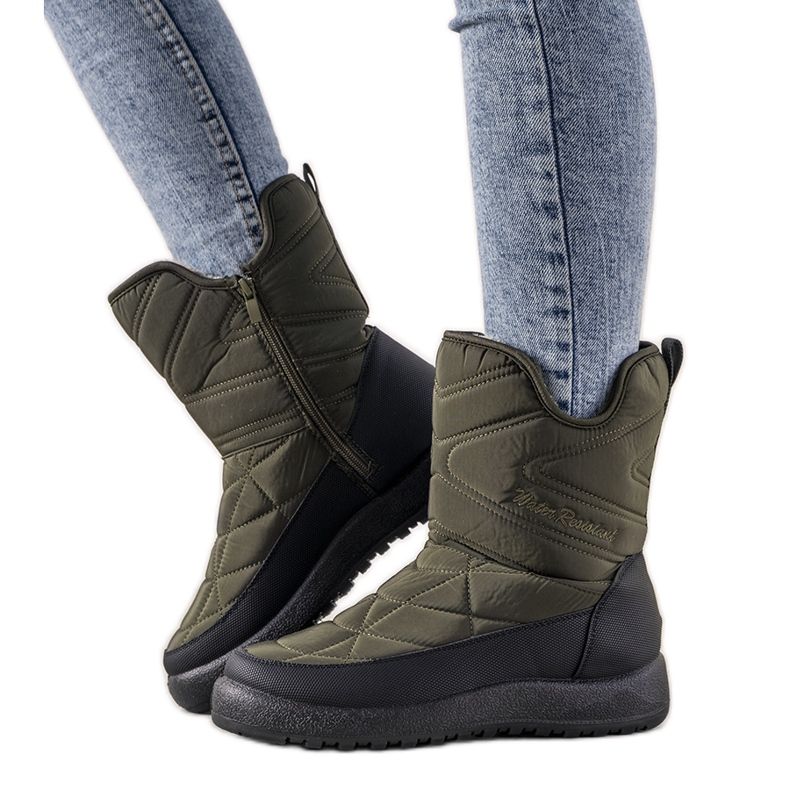 Botas de neve verdes femininas Debra