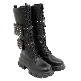 RXJ100 Botas pretas com bolsos preto RXJ100 Botas pretas com bolsos preto
