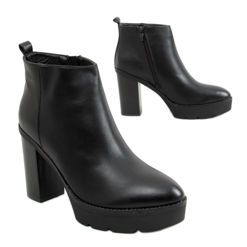 Botas plataforma pretas 9551 pretas preto