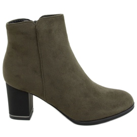 Botas verdes de salto baixo KL-718 Verde