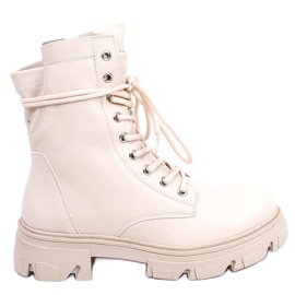 BM Botas de amarrar bege RQ379 Bege BM Botas de amarrar bege RQ379 Bege