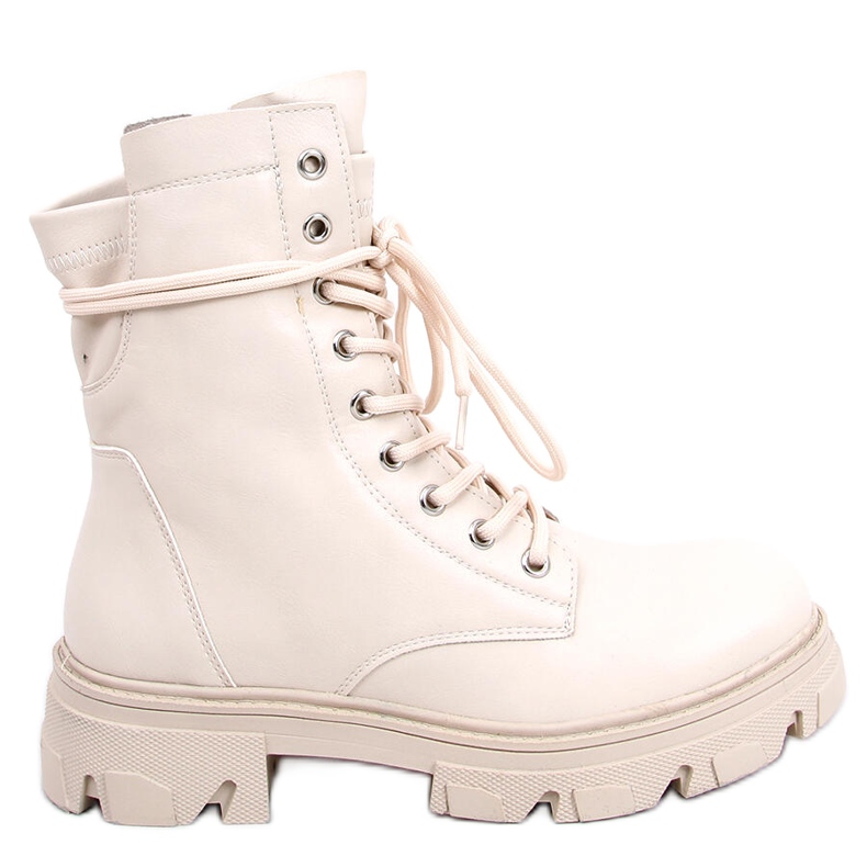 BM Botas de amarrar bege RQ379 Bege BM Botas de amarrar bege RQ379 Bege
