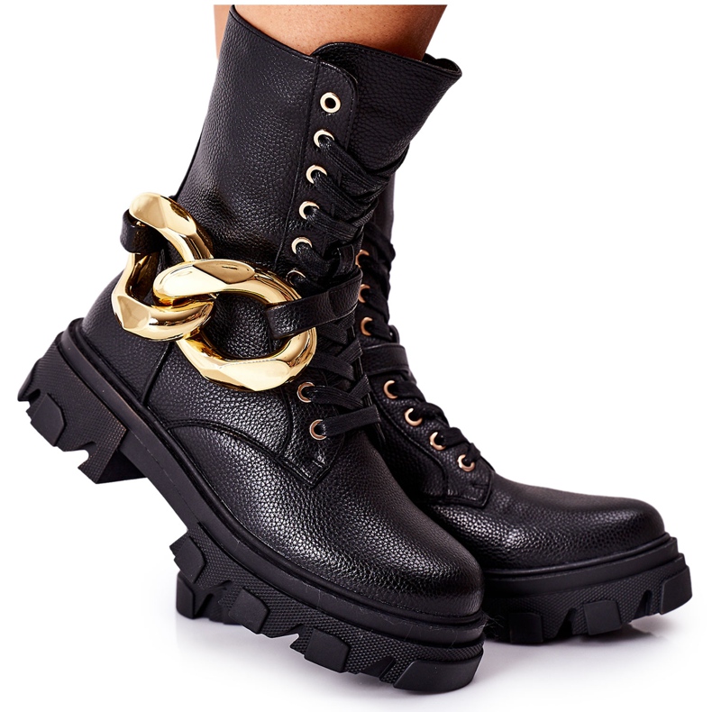 S.Barski Botas femininas S. Barski Black Jensen preto