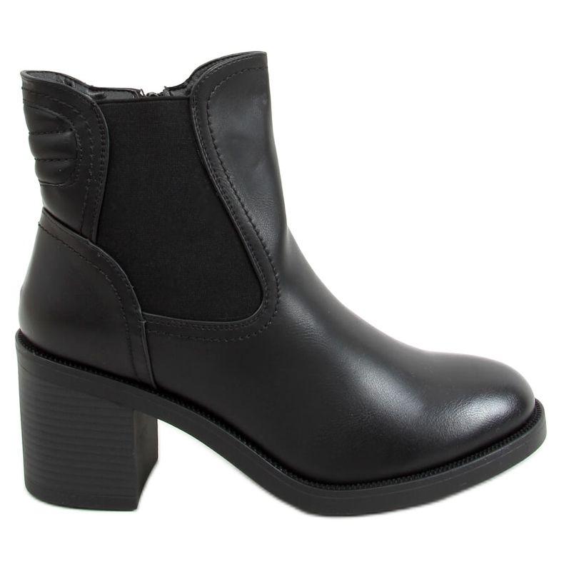 Botas pretas Chelsea, pretas 9565 pretas preto