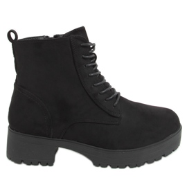 Botas de amarrar com sola grossa preta D130 Preta preto