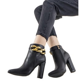 Botas pretas elegantes no poste Abilene preto