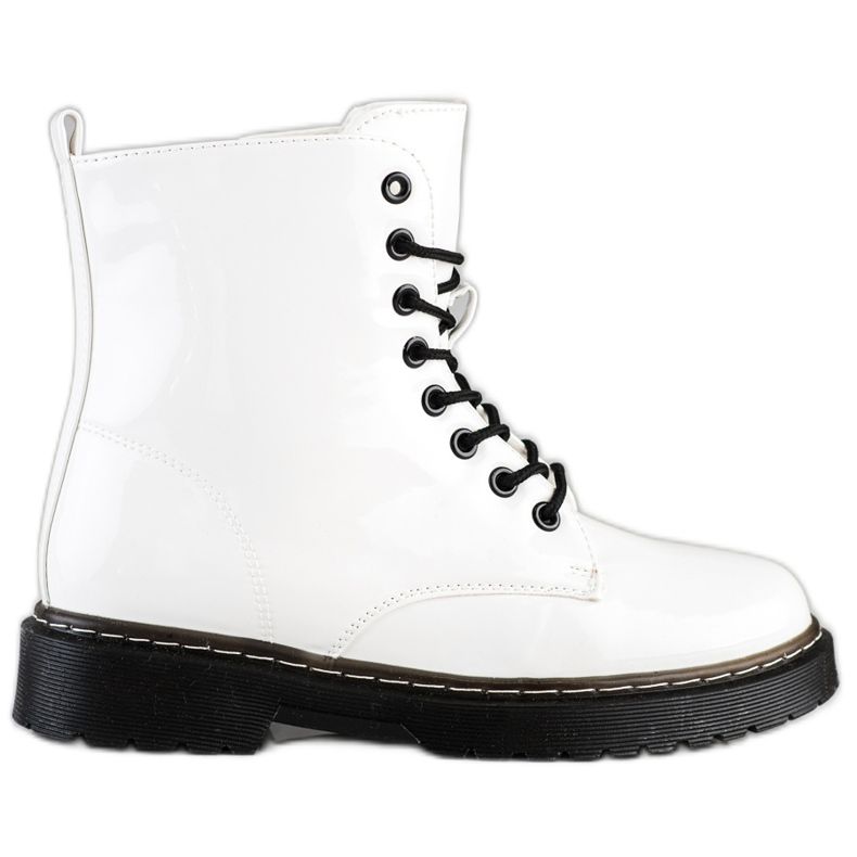 SHELOVET Botas brancas elegantes branco