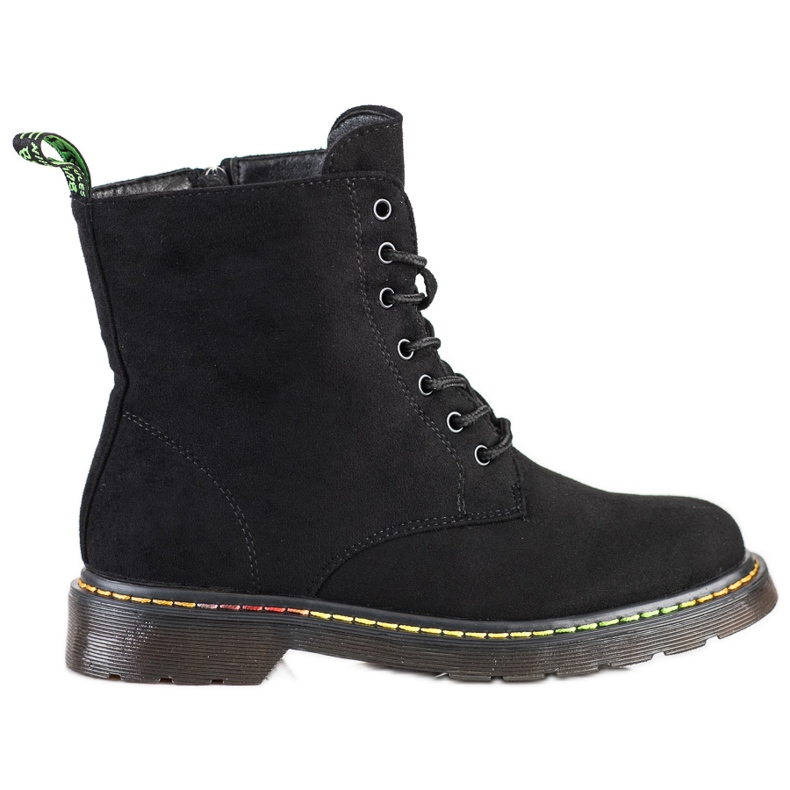 Weide Botas pretas de amarrar preto Weide Botas pretas de amarrar preto