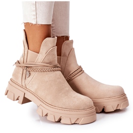 PS1 Botas Quentes Botas Jodhpur Bege Boa Idéia