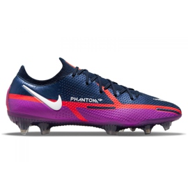 Chuteiras Nike Phantom GT2 Elite Fg M CZ9890-415 laranja, roxo, azul marinho roxo