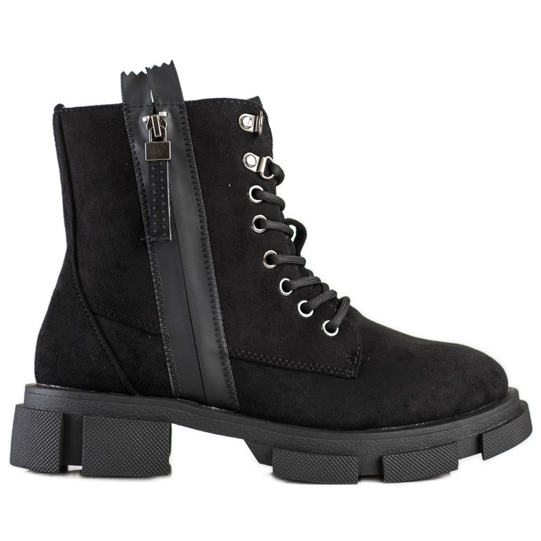 Cm Paris Trappers pretos com zíper decorativo