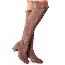 Botas de camurça marrom Nicole 2582