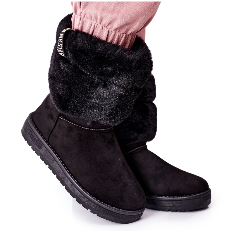 Botas de neve femininas Big Star II274123 pretas preto