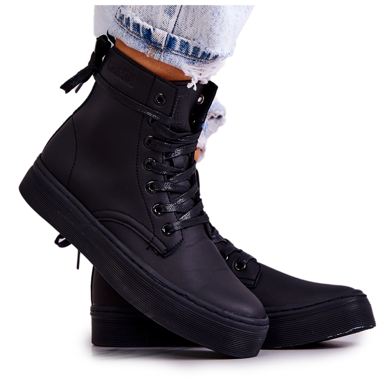 Tênis alto feminino Big Star II274096 preto