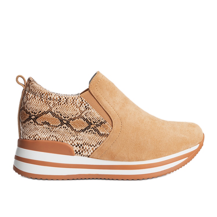 BM Tênis laranja na cunha Infinitale