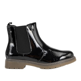 Botas Losaria femininas com patente preta preto