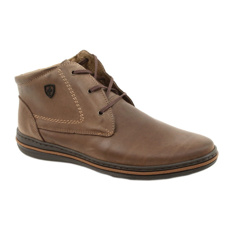 Polbut 339 sapatos masculinos marrons castanho