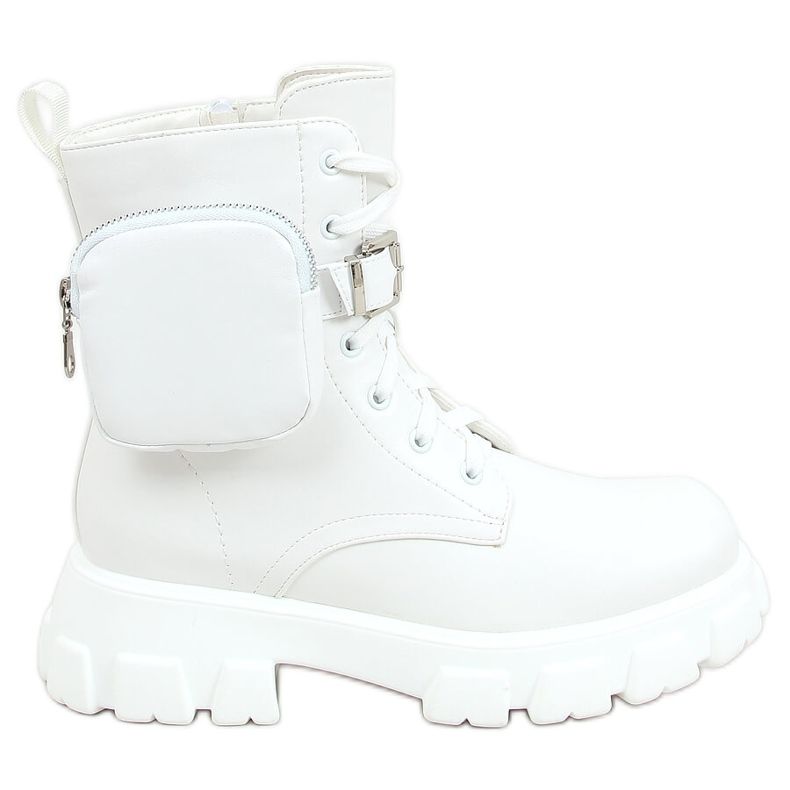 Botas de trabalho brancas com bolsa 7705 Branca branco