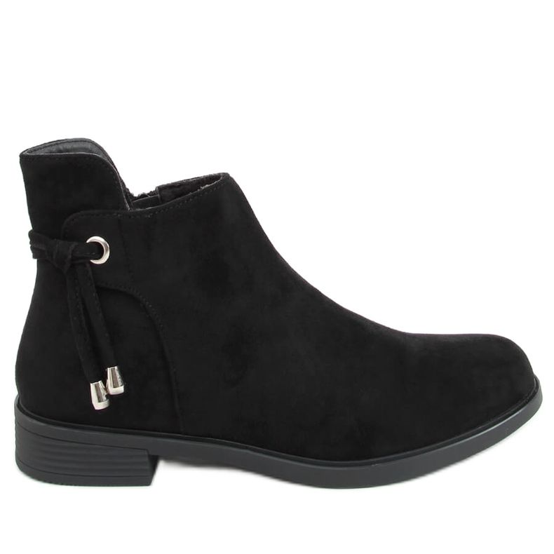 Botas rasas femininas negras MR-10 pretas preto